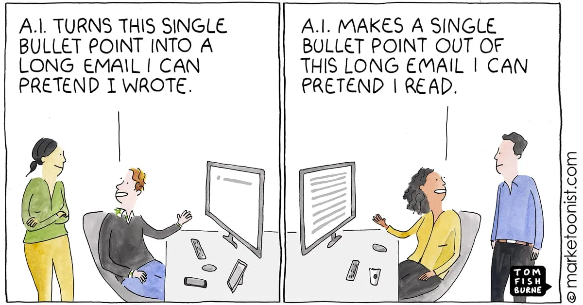 Marketoonist: AI Written, AI Read